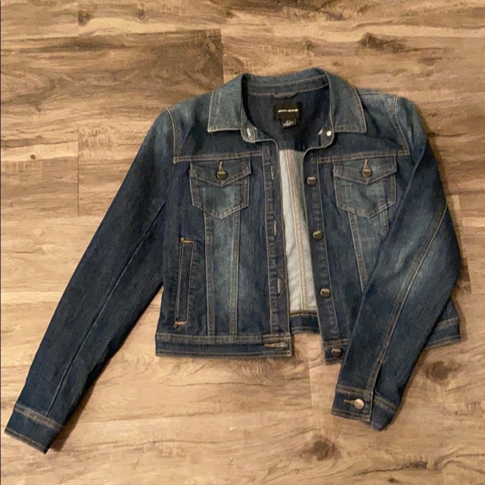Dark wash jean jacket from DKNY jeans